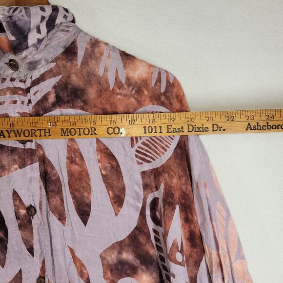 Vtg Chicos Shawl Cardigan Womens Kimono Lagenlook Cottagecore Art To Wear Boho - Picture 3 of 15